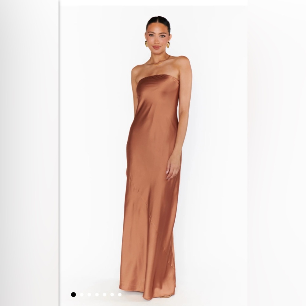 NWOT SHOW ME YOUR MUMU - Taylor Tube Maxi Dress color: copper size small